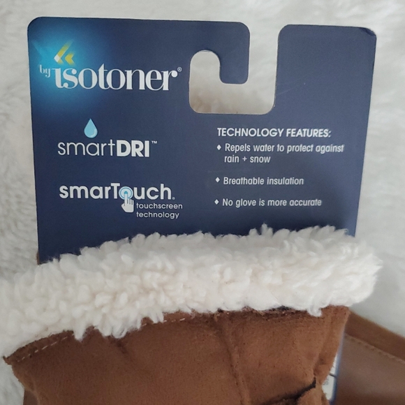 Isotoner Tan Mittens with Soft Lining - Picture 3 of 5
